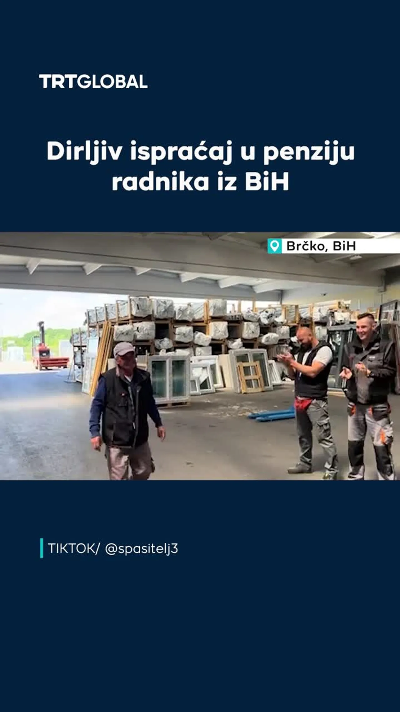 Dirljiv ispraćaj u penziju radnika iz BiH